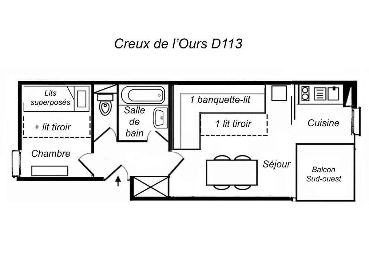 Apartment Appartement 2* Meribel 4 Pers, Balcon, Wi-Fi, Non-Fumeur - Fr-1-182-232 Les Allues
