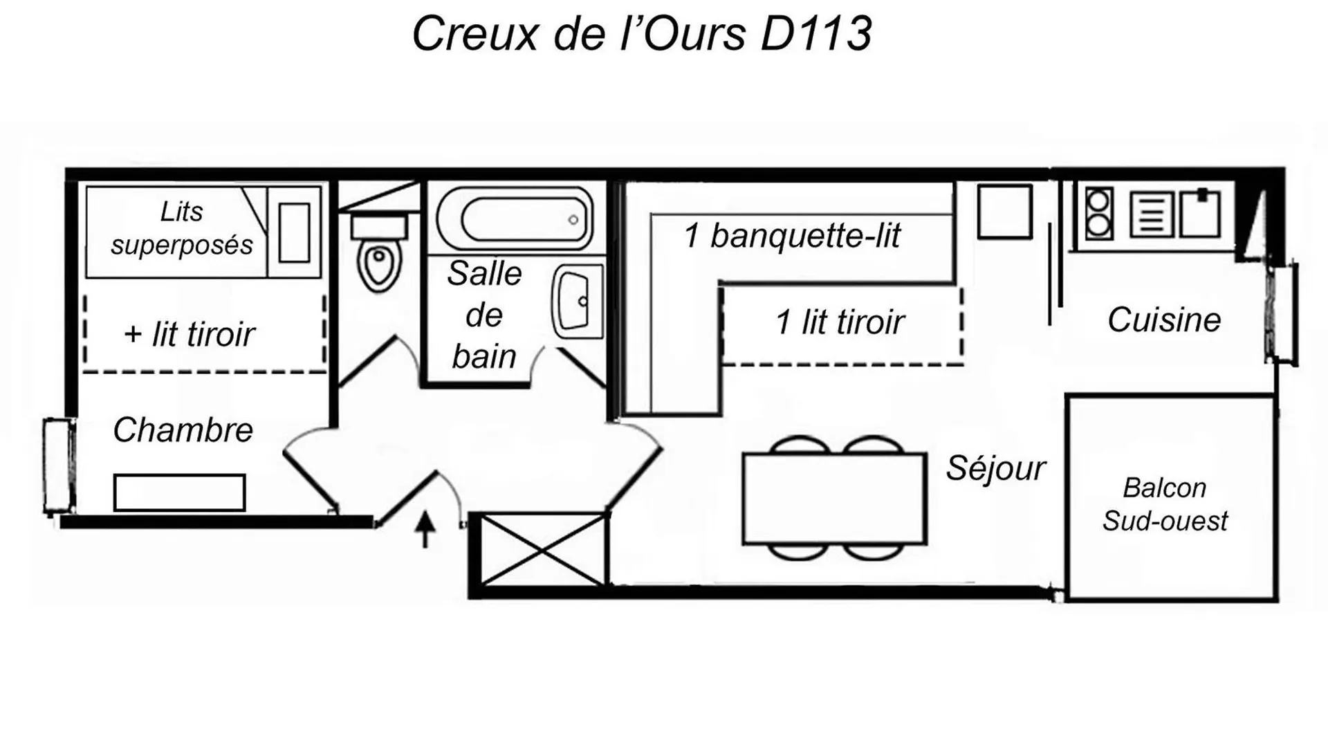 公寓 Appartement 2* Meribel 4 Pers, Balcon, Wi-Fi, Non-Fumeur - Fr-1-182-232 Les Allues